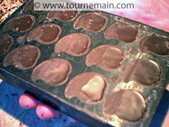 Chocolats moulés - étape 10