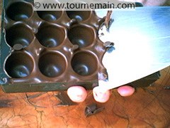 Chocolats moulés - étape 5