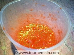 Spaghettis de concombre aux fraises - étape 3