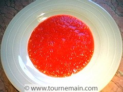 Spaghettis de concombre aux fraises - étape 4