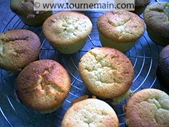 Gâteaux au chocolat blanc et amandes - étape 7