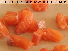 Tagliatelles au saumon - étape 6