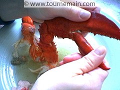 Cuire et décortiquer le homard - étape 5