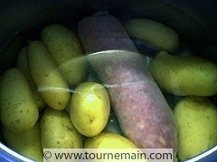 Saucisson à cuire - étape 1